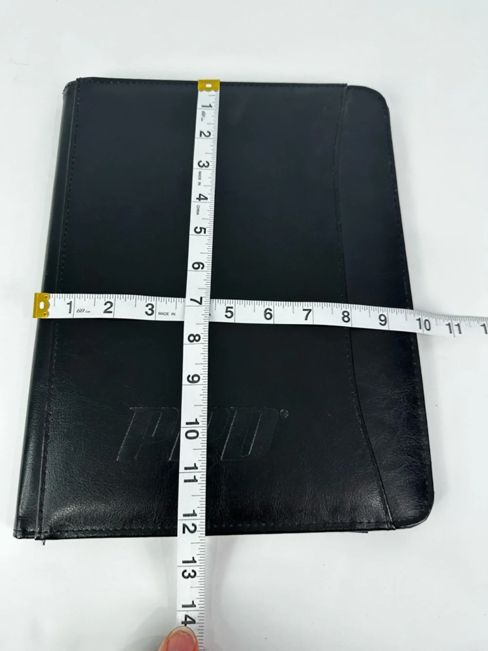 Leed's PPD Black Padfolio with Front Pocket, Legal Pad, & Inner Tablet Pocket